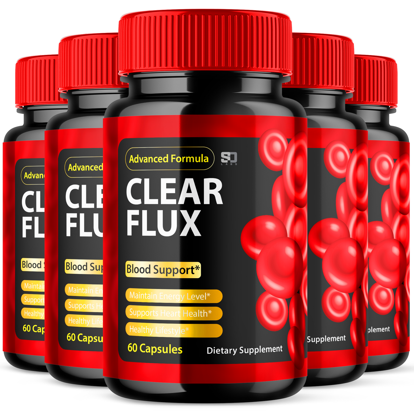 Clear Flux Detox Cleanse Supplement Capsules